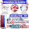 4 Pack 3.2Ft x 6.6Ft Independence Day Fringe Curtain Backdrop, Red Blue White Metallic Tinsel Foil Fringe Streamers Curtains Background for Photo Booth Birthday Wedding Carnival Party Decorations